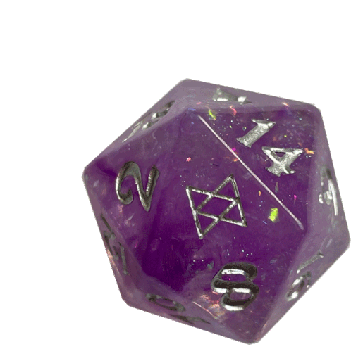 D20 Dice Sticker - D20 Dice Polyhedral Stickers