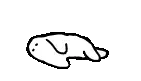 a black and white drawing of a hand with a face on it