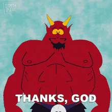 Thanks God Satan GIF - Thanks God Satan South Park GIFs