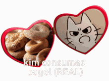 Not Clickbait Kim Eats Bagel GIF