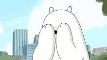 Peekaboo Ice Bear GIF - Peekaboo Ice Bear We Bare Bears GIFs