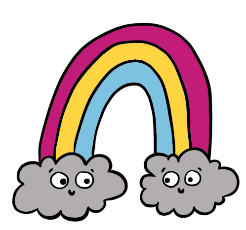 Rainbow Cute Sticker - Rainbow Cute Aircoiris - Discover & Share GIFs