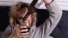 Wine Drinking GIF - Wine Drinking Lets Drink GIFs