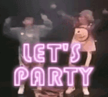Lets Party Dancing GIF - Lets Party Dancing Frenchandsaunders GIFs