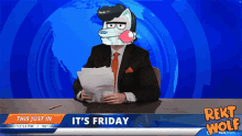 Rekt Wolf Crypto Nft GIF - Rekt Wolf Crypto Nft Good News Its Friday GIFs