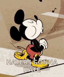 Haters Gonna Hate Disney GIF - Haters Gonna Hate Disney Mickey Mouse GIFs