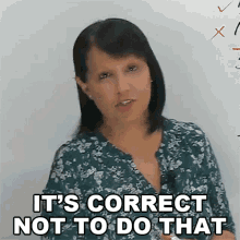 Its Correct Not To Do That Rebecca GIF - Its Correct Not To Do That Rebecca Engvid GIFs
