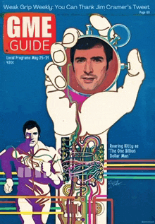 the cover of a gme guide shows a man holding a watch