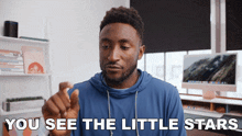 You See The Little Stars Marques Brownlee GIF - You See The Little Stars Marques Brownlee Do You Notice The Small Stars GIFs