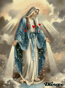 Virgin Mary Blingee GIF - Virgin Mary Blingee Hearts GIFs
