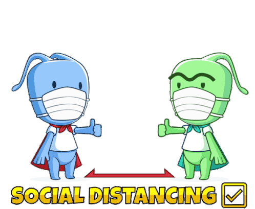 Social Distancing Social Distance Sticker - Social Distancing Social Distance Coronavirus Stickers
