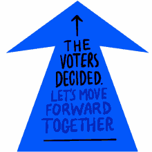 the voters decided lets move forward together move forward democrat rebuild america