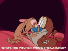 pitcher catcher ren and stimpy adult party cartoon apc
