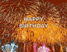 happy birthday fireworks explosion sparkle hbd