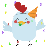 Dancing Chicken Sticker - Dancing Chicken Celebrate Stickers