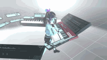 Kizuna Ai Piano GIF - Kizuna Ai Piano Keyboard GIFs