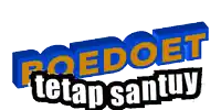 the word boedoet that is on a blue background