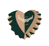 San Miguel Corazon Sticker - San Miguel Corazon Heart Stickers