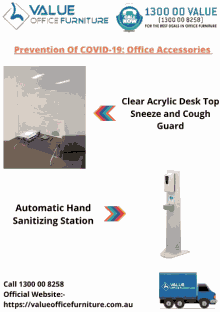office accessories value office furniture hand sanitizer cough guard