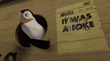 Penguin Joke GIF - Penguin Joke You Are A Joker GIFs