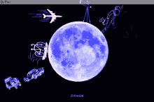 Travel Moon GIF