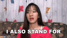 I Also Stand For Maria Faye Vargas GIF - I Also Stand For Maria Faye Vargas Naninindigan Din Ako GIFs