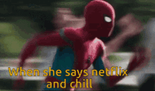 Spider Man Running GIF - Spider Man Running Netflix And Chill GIFs