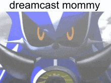 a picture of a video game character with the words dreamcast mommy below it