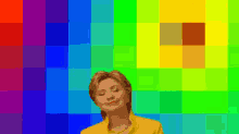 Rainbow Hillary GIF
