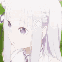 happy rezero emilia anime anime smile