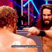 seth rollins murphy stay back stay the hell back wwe