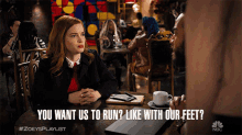You Want Us To Run Like With Our Feet GIF