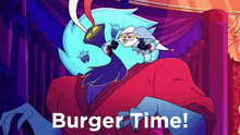 Burger Time Helluva Boss GIF - Burger Time Helluva Boss Fizzarolli GIFs