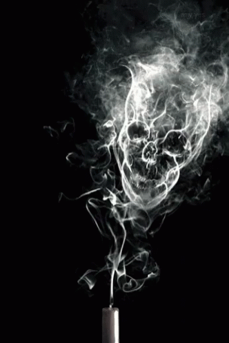 Smoke Skull GIF - Smoke Skull - Discover & Share GIFs