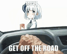 Move Get Off The Road Anime GIF - Move Get Off The Road Anime GIFs