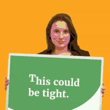 Girl Holding A Sign GIF - Girl Holding A Sign Togetherforyes GIFs