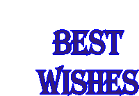 Best Wishes Text Sticker - Best Wishes Text Blue Stickers