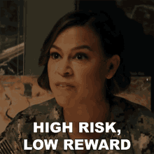 High Risk Low Reward Lisa Davis GIF - High Risk Low Reward Lisa Davis Seal Team GIFs