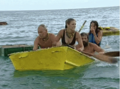 Rowboat Sinking GIF - Rowboat Sinking Survivor GIFs