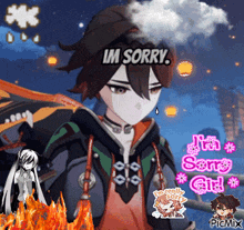 a cartoon character says i 'm sorry