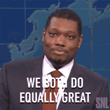 We Both Do Equally Great Saturday Night Live GIF - We Both Do Equally Great Saturday Night Live Were Both Great GIFs
