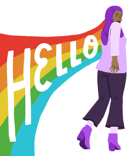 Hello Hi Sticker - Hello Hi Hijab Stickers