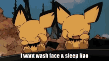 Pichu Pokemon GIF - Pichu Pokemon Wash Face GIFs