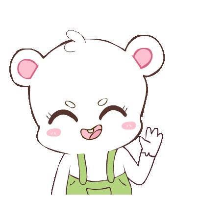 Bear White Sticker - Bear White Cute Stickers