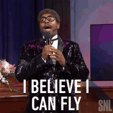 I Believe I Can Fly Saturday Night Live GIF - I Believe I Can Fly Saturday Night Live Optimistic GIFs