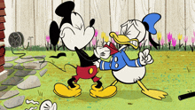 Mickey Mouse Donald Duck GIF - Mickey Mouse Donald Duck Shake GIFs