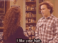 David Healy I Like Your Hair GIF - David Healy I Like Your Hair Roseanne GIFs