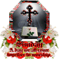 sunday a day we all come together to worship is displayed