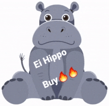 Hipp Elhippo Memecoin Meme Hippo GIF - Hipp Elhippo Memecoin Meme Hippo GIFs