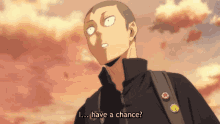 Tanaka Have Chance GIF - Tanaka Have Chance Haikyuu GIFs